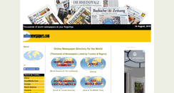 Desktop Screenshot of onlinenewspapers.com
