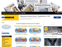 Tablet Screenshot of onlinenewspapers.com